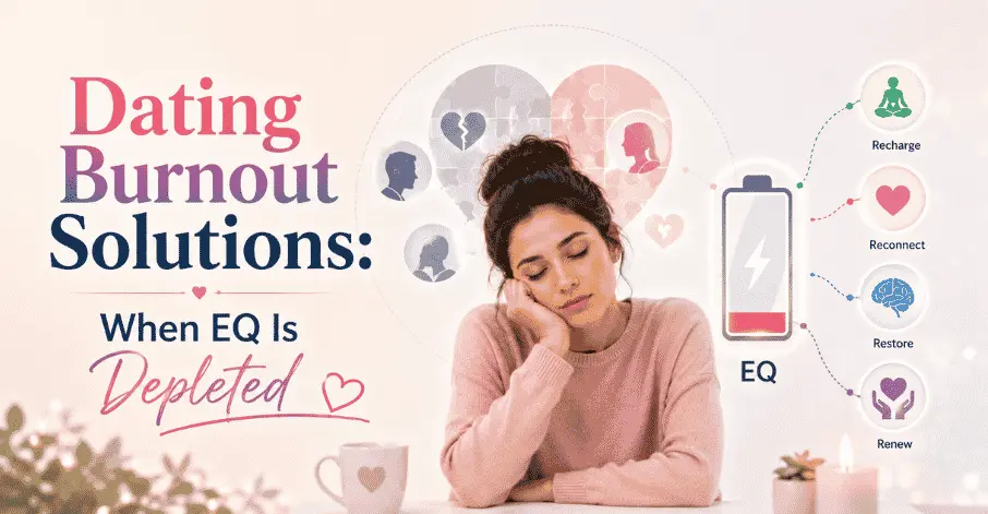 Person experiencing dating burnout and learning ways to recharge emotional intelligence.