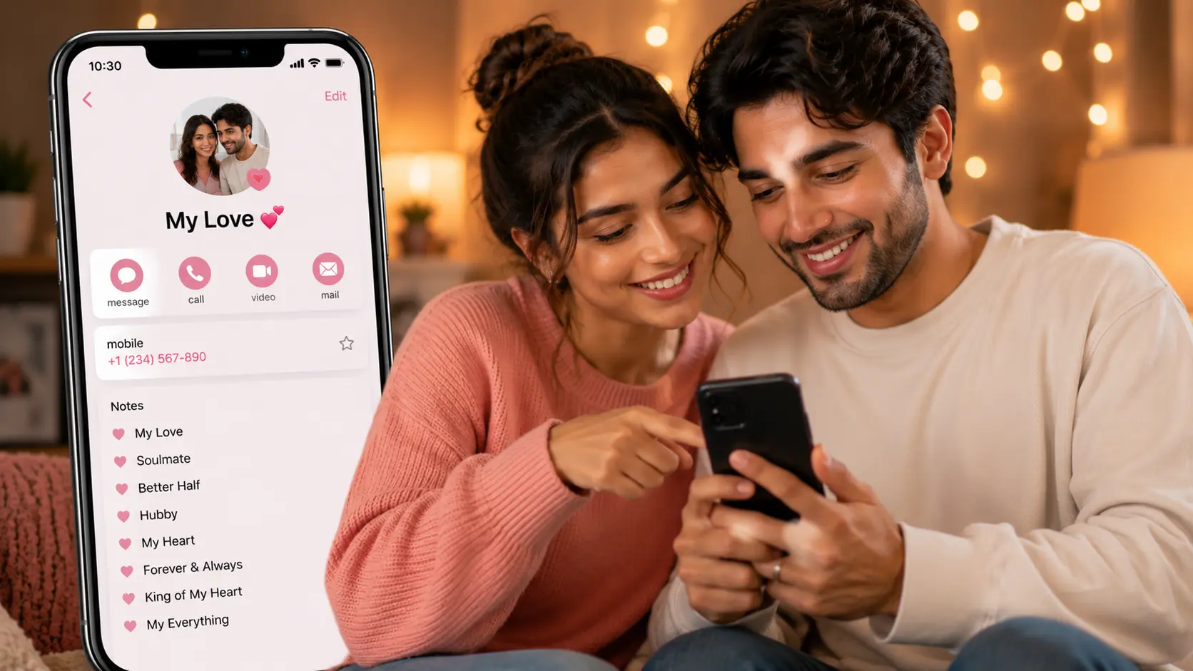 Sweet and Romantic Husband Contact Name Ideas for Couples