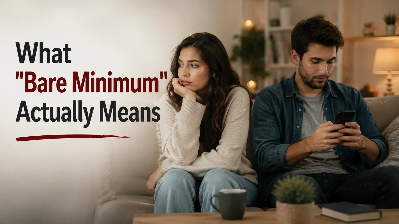 What Bare Minimum Actually Means in a Relationship