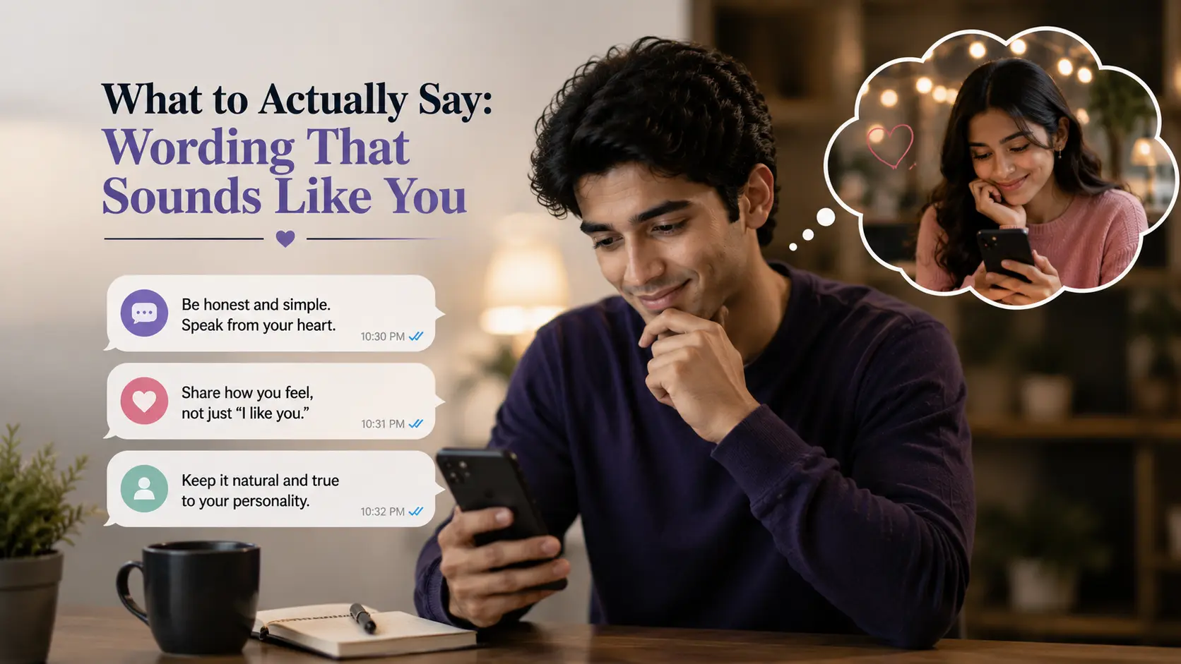 Genuine message ideas for confessing your feelings over text